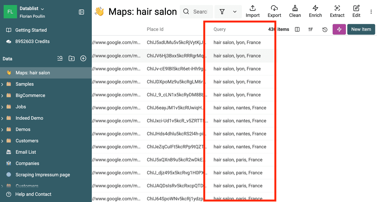 See Query Used for Each Result