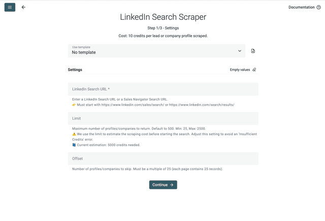 LinkedIn Search Scraper - Datablist