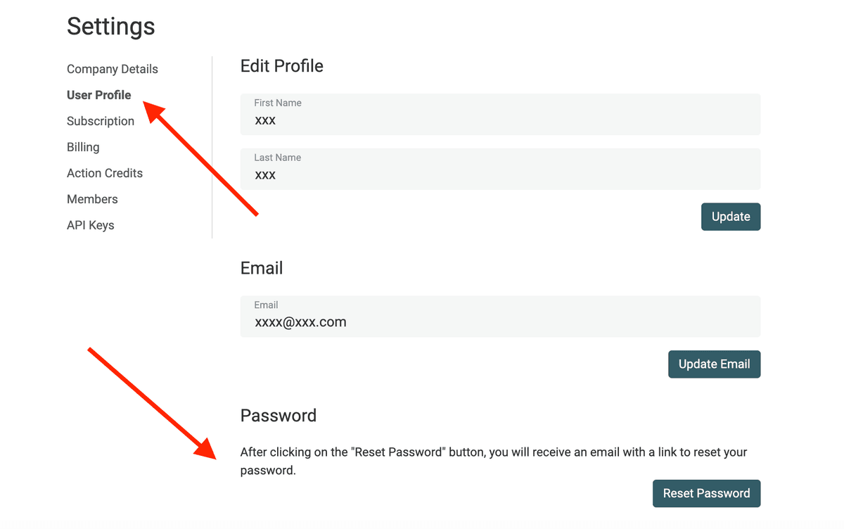 Change Password