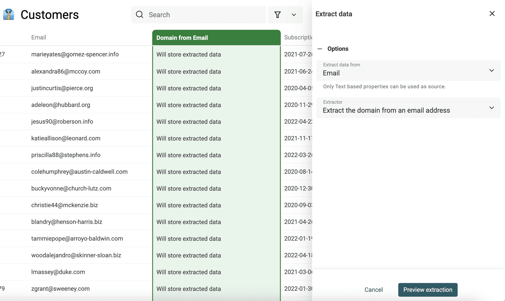 Data Extractors