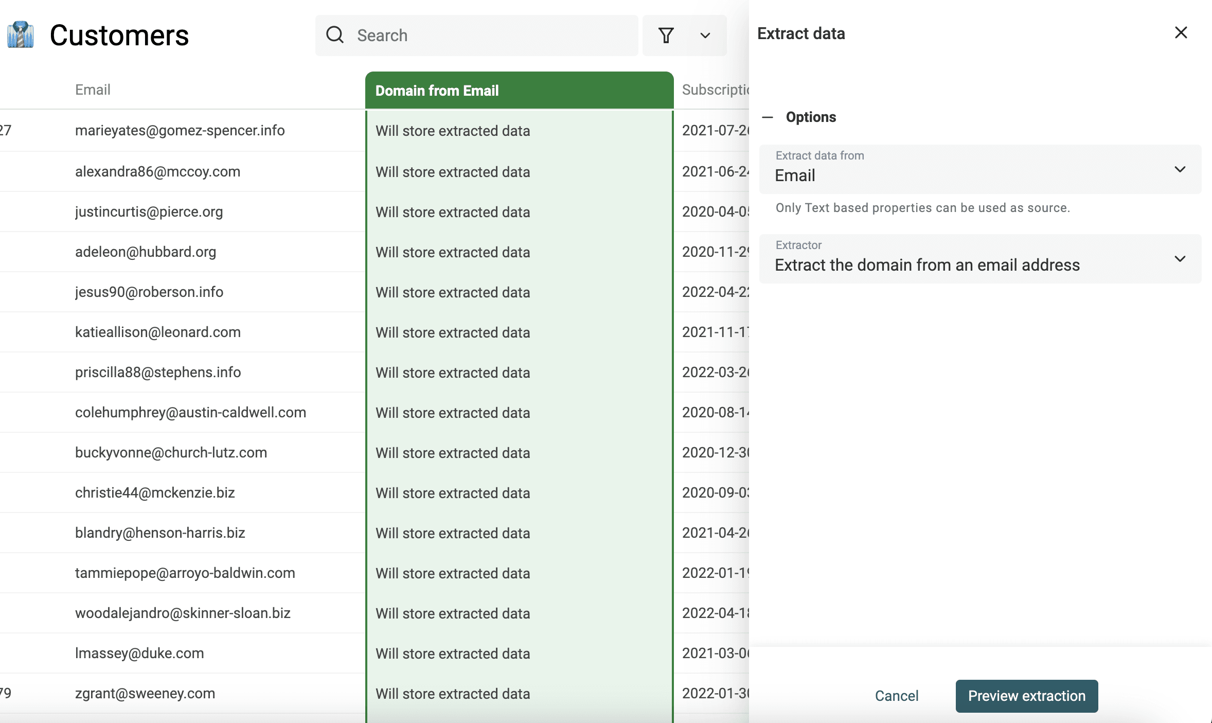Data Extractors