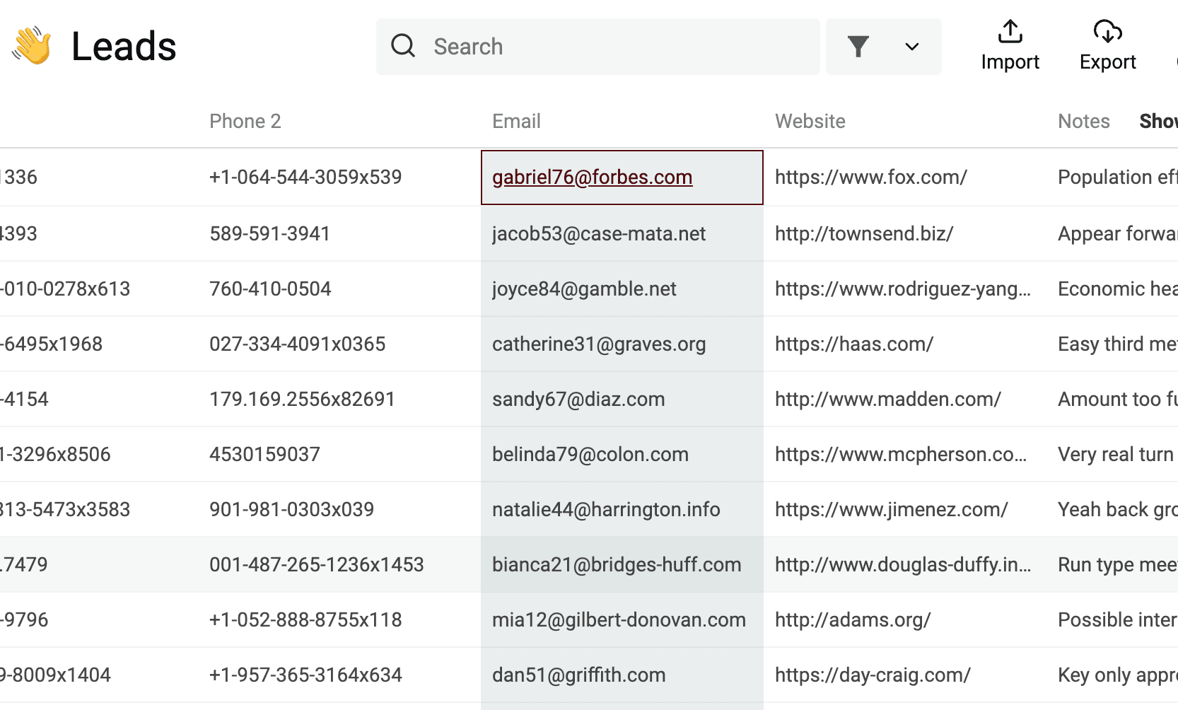 RegEx Results