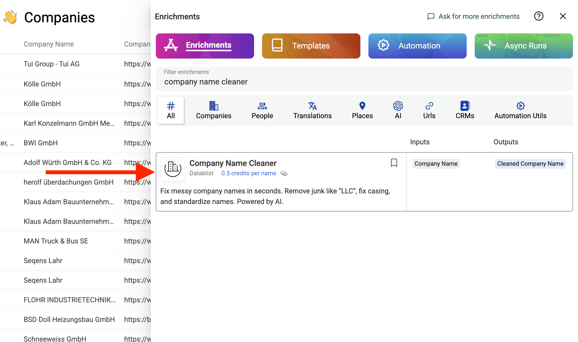 Company Name Cleaner