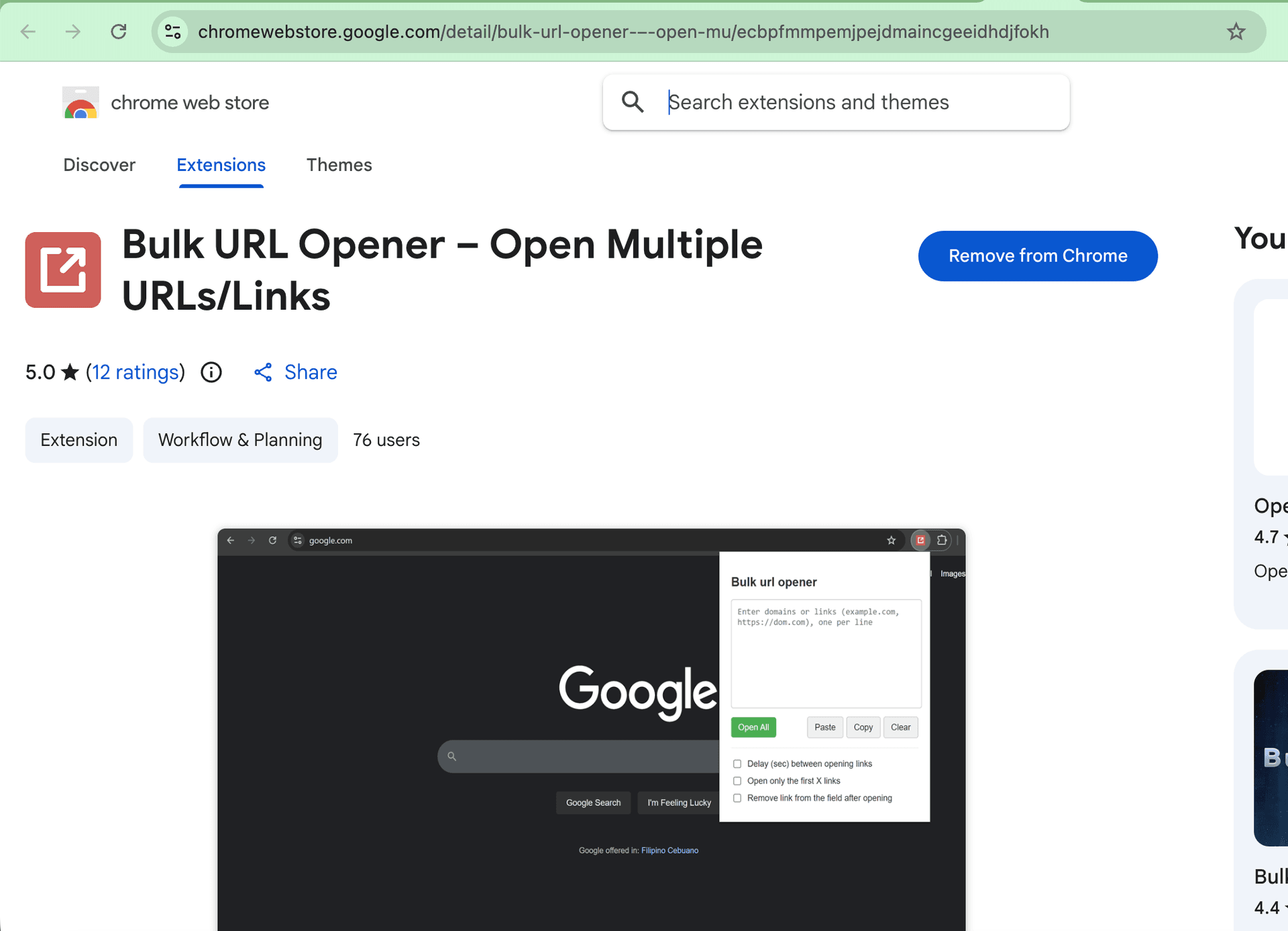 Bulk URL Opener