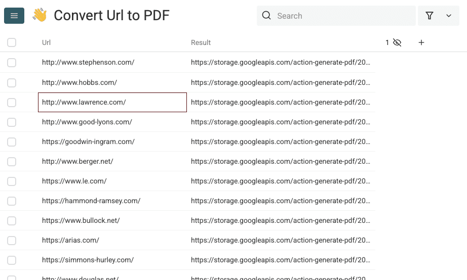 URLs To PDF files