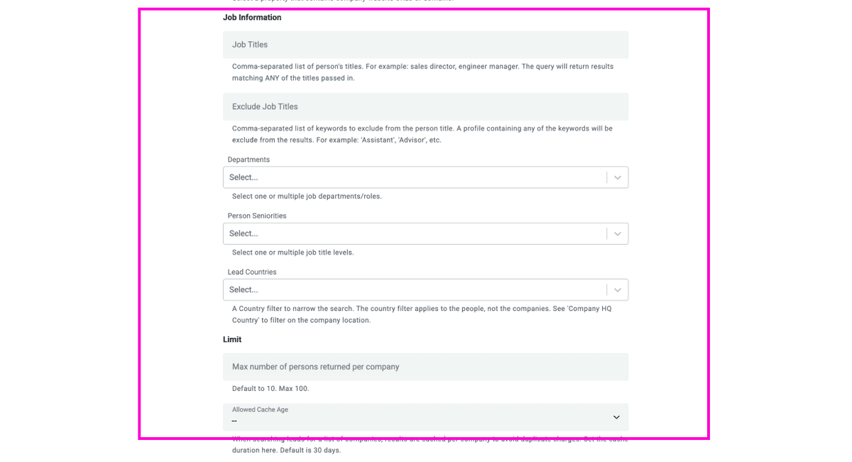 Datablist’s lead filters