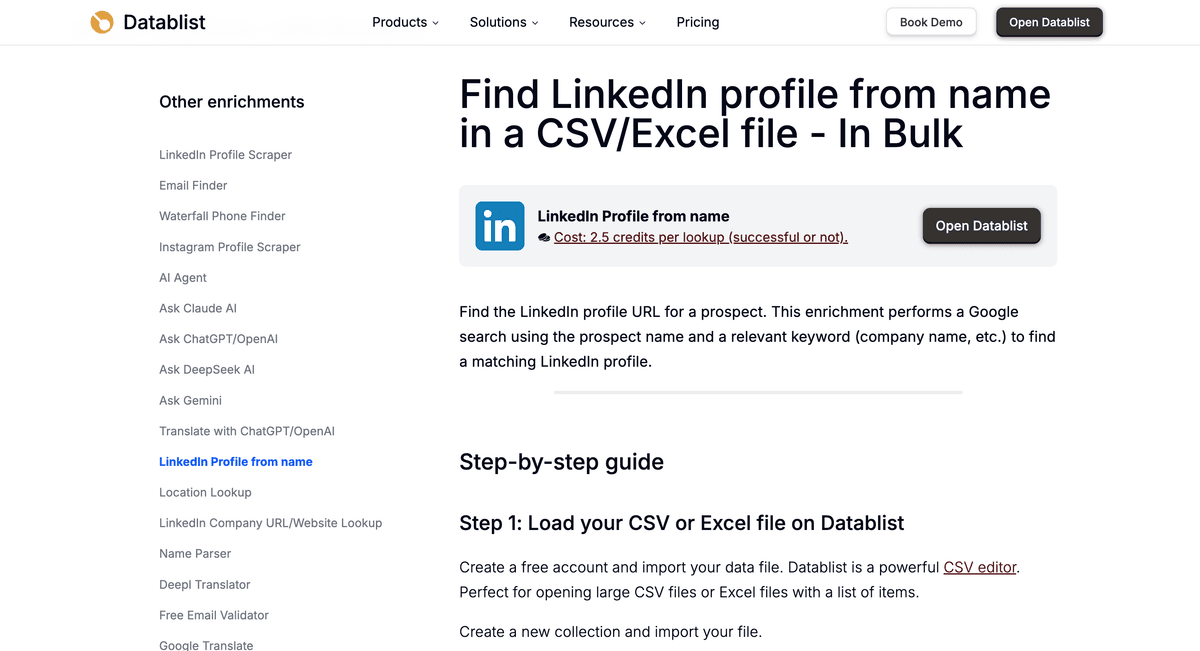 LinkedIn Profile From Name