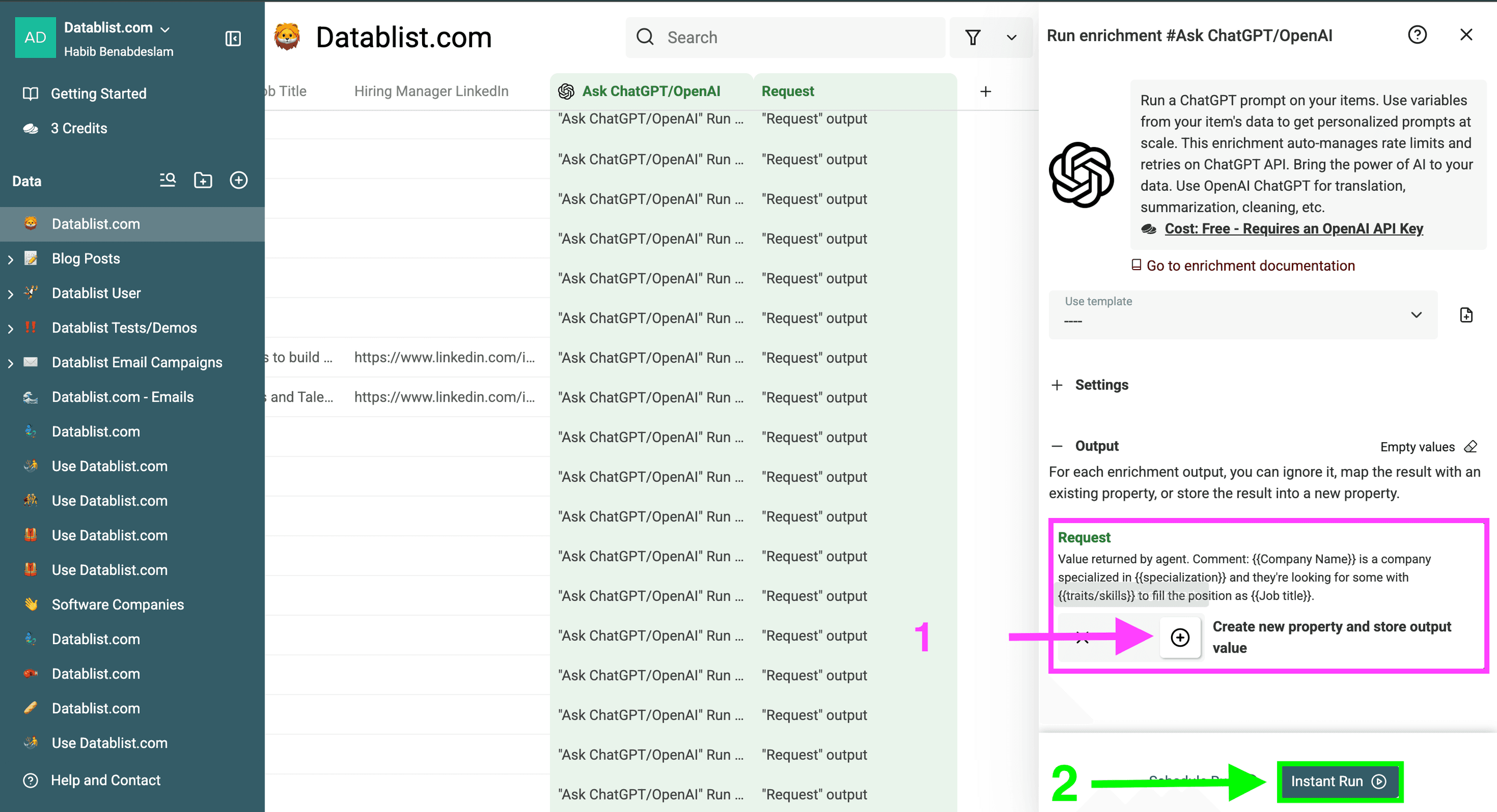 Configurez des propriétés de sortie distinctes pour la réponse OpenAI structurée