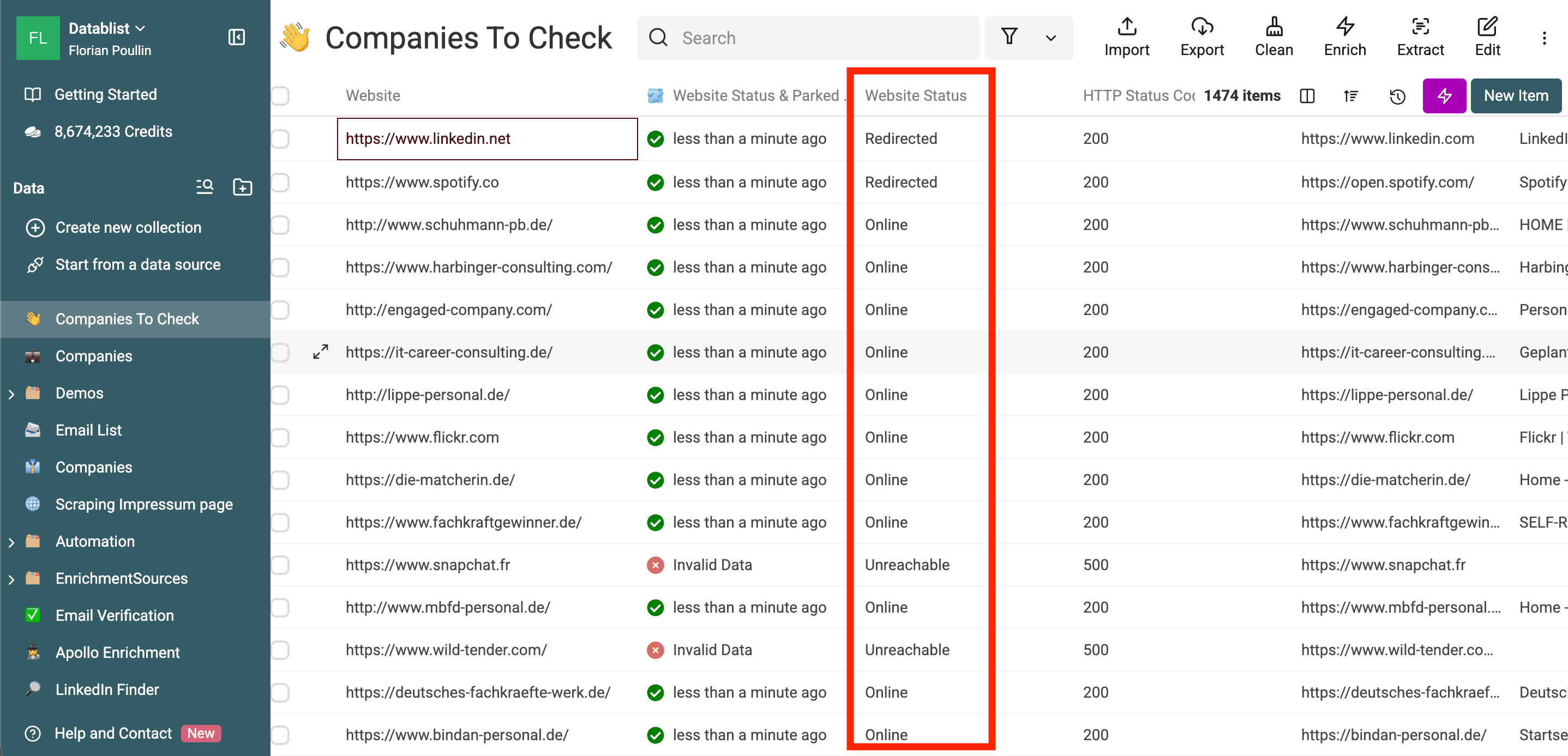 Run enrichment on remaining rows