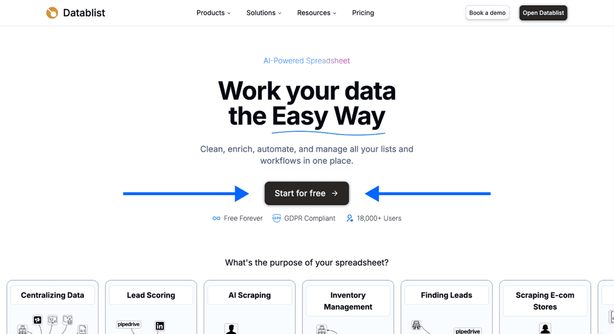 How To Scrape Sales Navigator Leads - Datablist Homepage