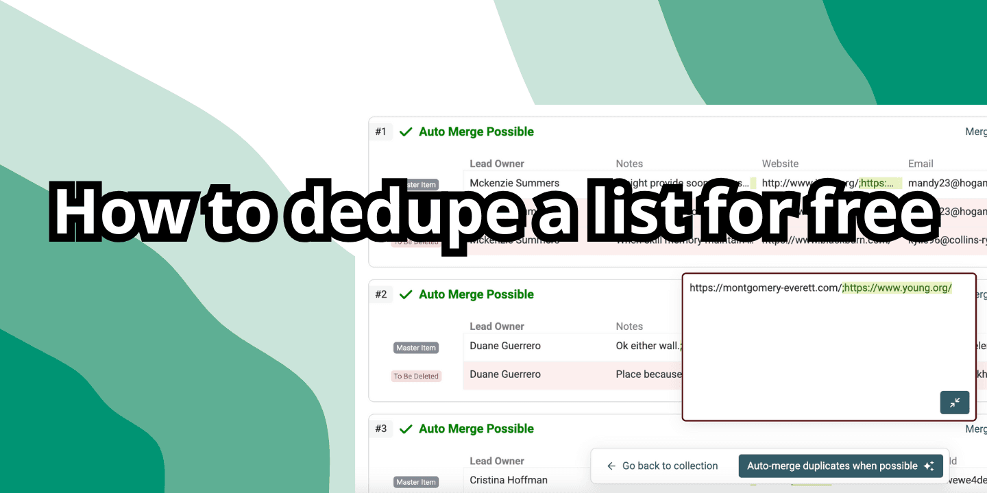 Easily Dedupe List Online for Free