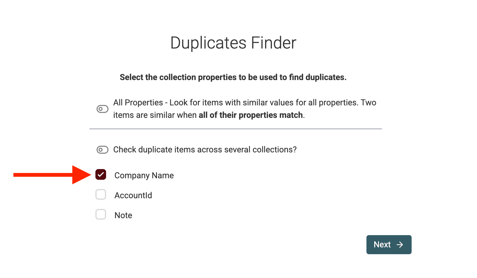 Select Company Name Column