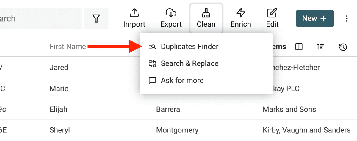 Find and remove duplicate values