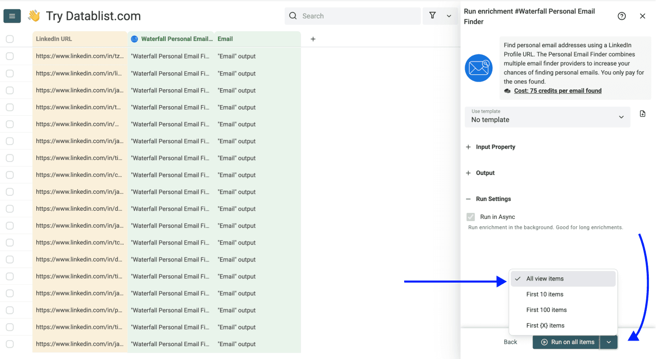 How To Find a Candidate's Email - Run Settings