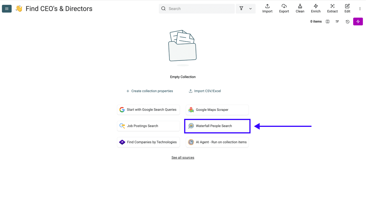 How To Find Leads With Datablist - Source Selection