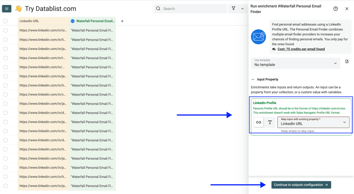How To Find Personal Email Addresses - Inputs Configuration