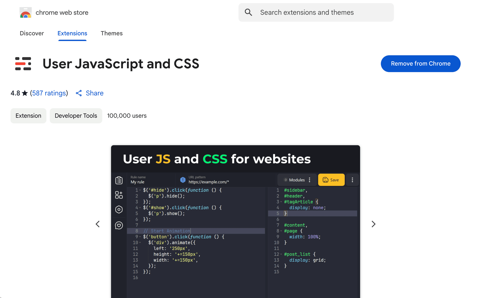 Chrome Store