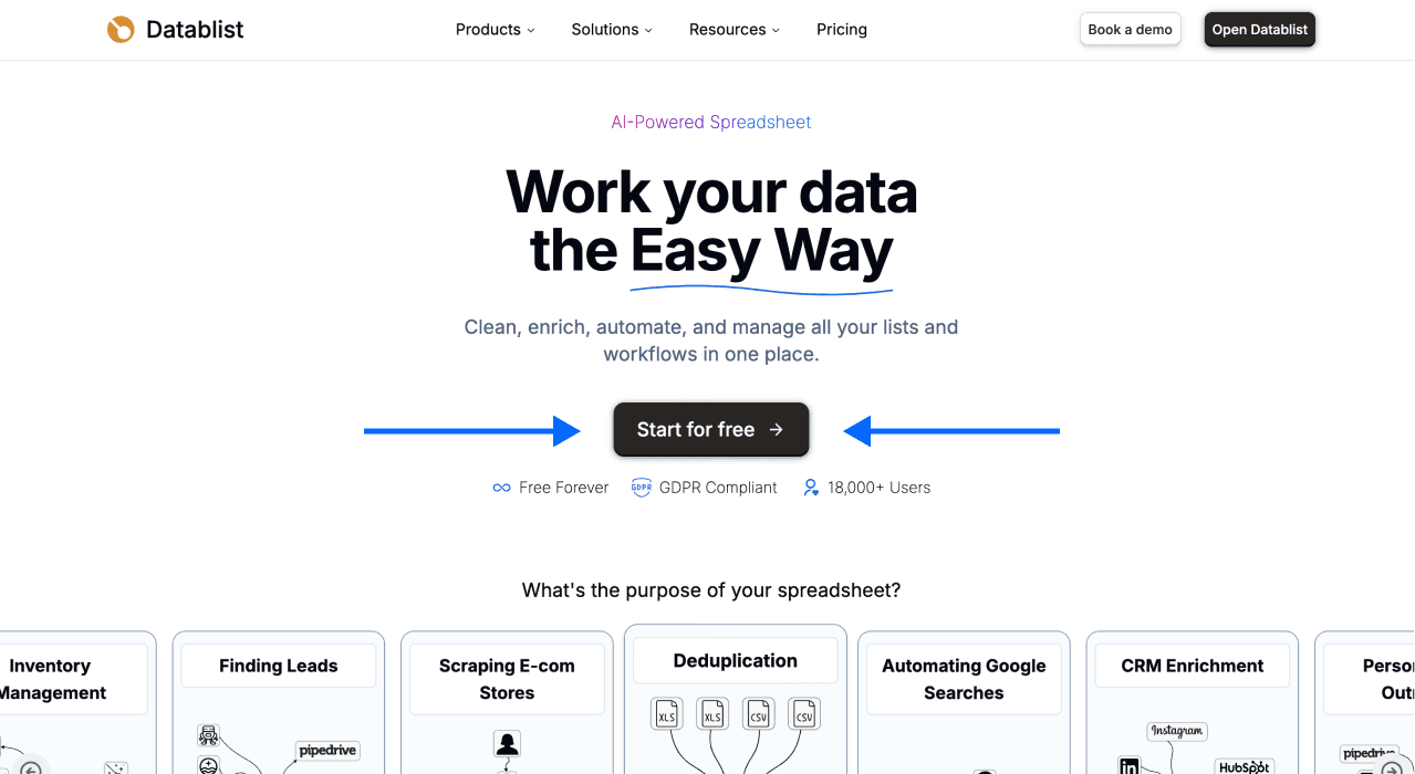 How To Merge Two Spreadsheets - Datablist Homepage
