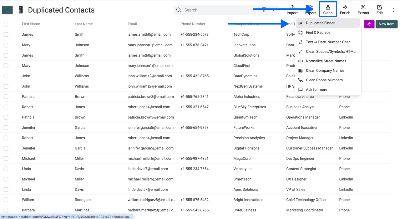 How To Merge Two Spreadsheets - Navigating to Duplicates Finder