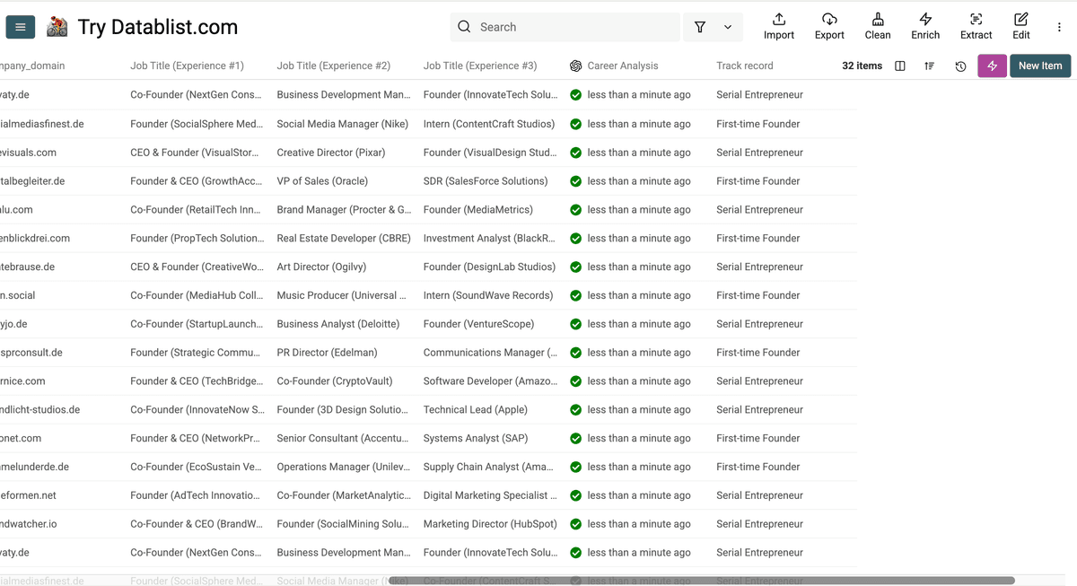 Segmented audience with Datablist’s ChatGPT integration