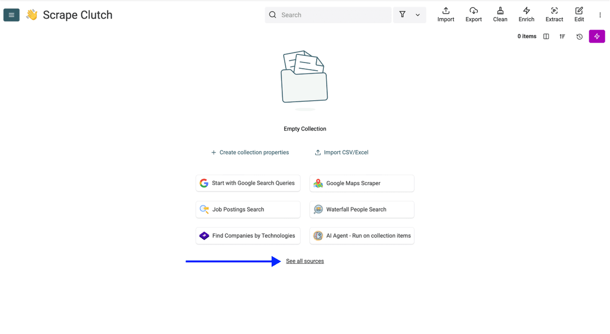 Scrape Clutch Agencies - Starting The Workflow