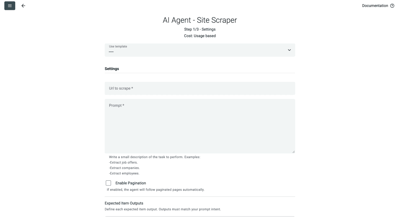 AI Agent - Site Scraper