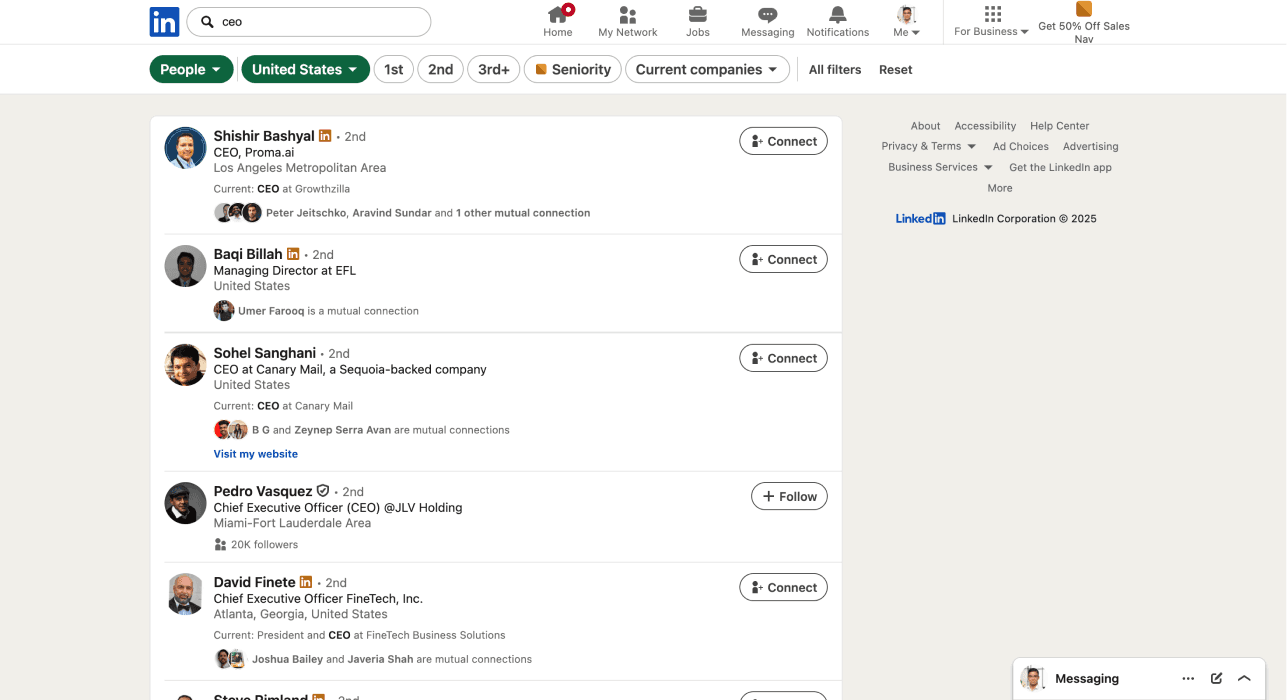 How To Scrape Leads From LinkedIn - Configured Search