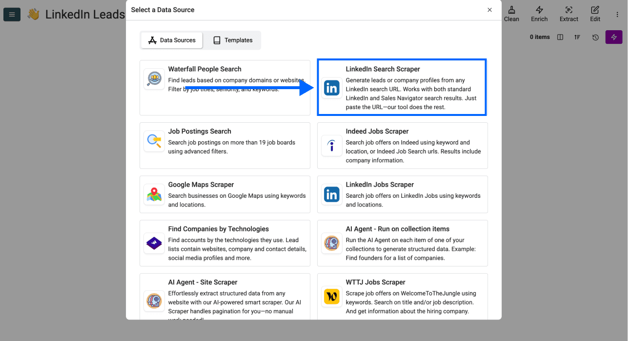 How To Scrape Leads From LinkedIn - Datablist’s Sources