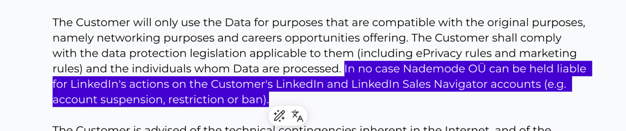How To Scrape Leads From LinkedIn - Evaboot’s Terms Of Service