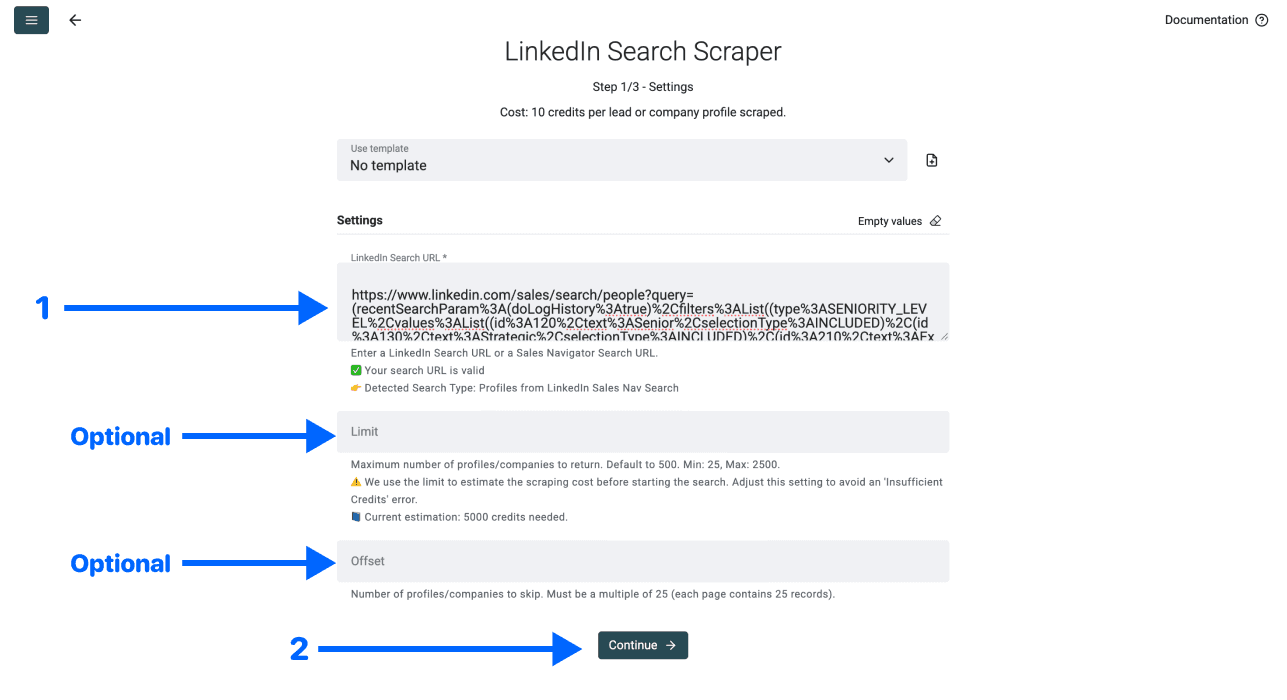 How To Scrape Leads From LinkedIn - Scraper Configuration