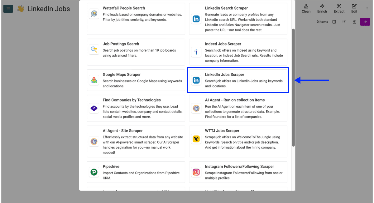 How To Scrape LinkedIn Jobs - Source Selection
