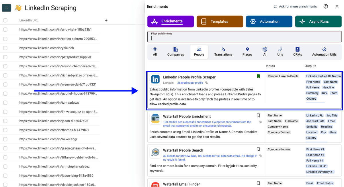 How To Scrape LinkedIn Profile Details - Enrichment Library
