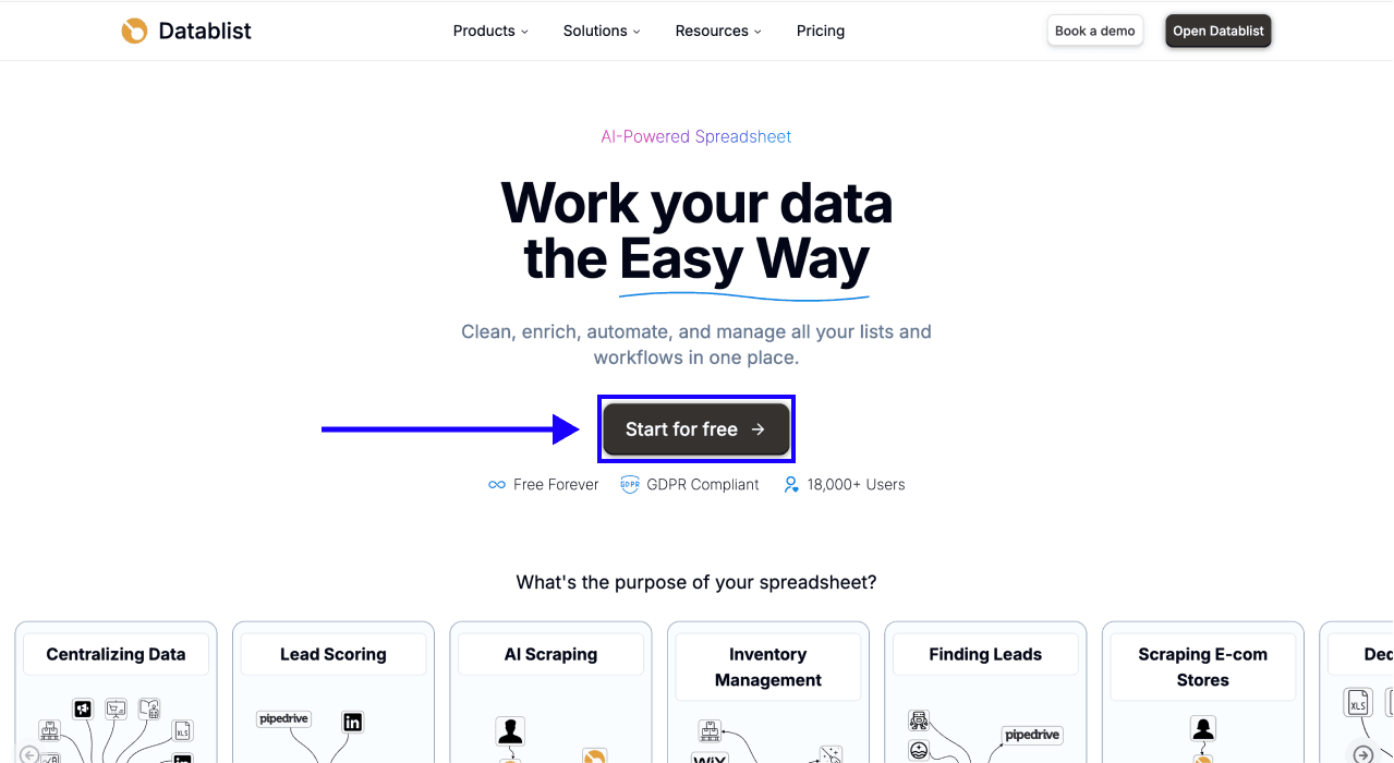 How To Scrape Morrisons Products - Datablist Homepage