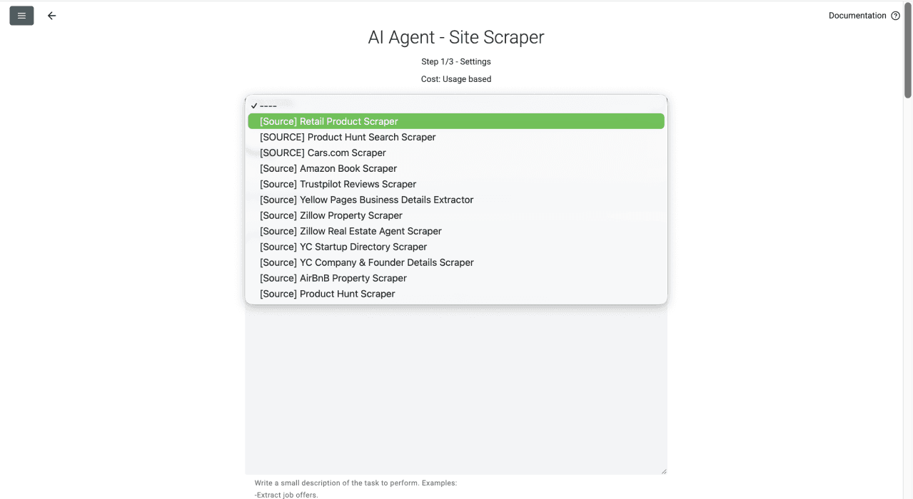 How To Scrape Retailer Websites - Template Selection