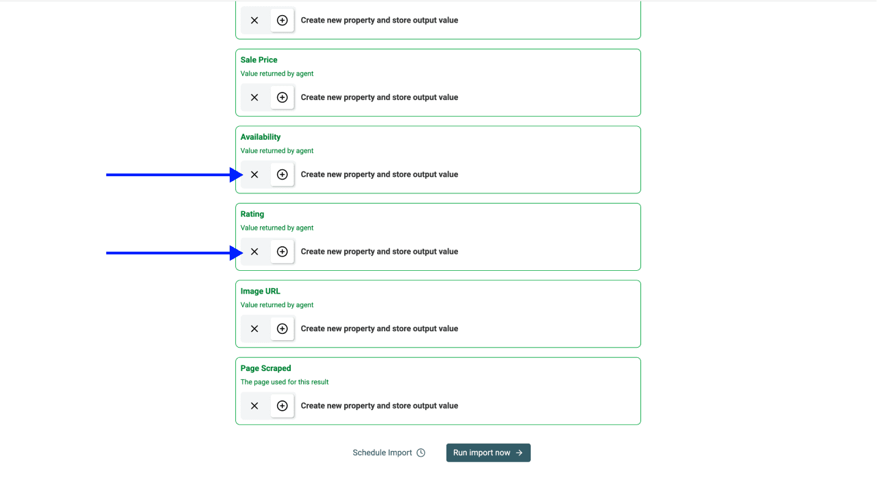 How To Scrape Sainsbury's Products - Outputs Configuration