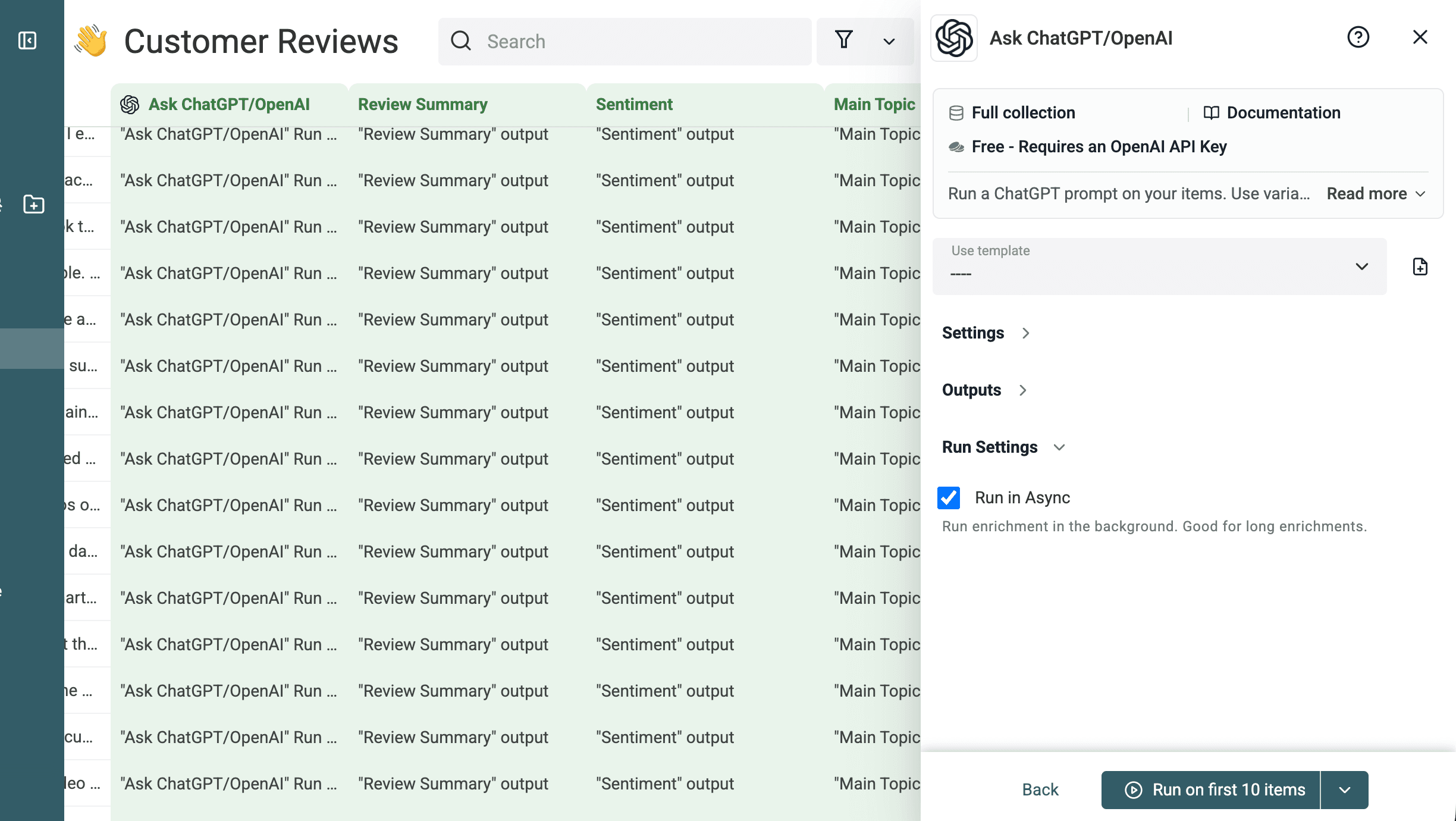 Ask ChatGPT OpenAI prêt à être exécuté sur les 10 premiers avis