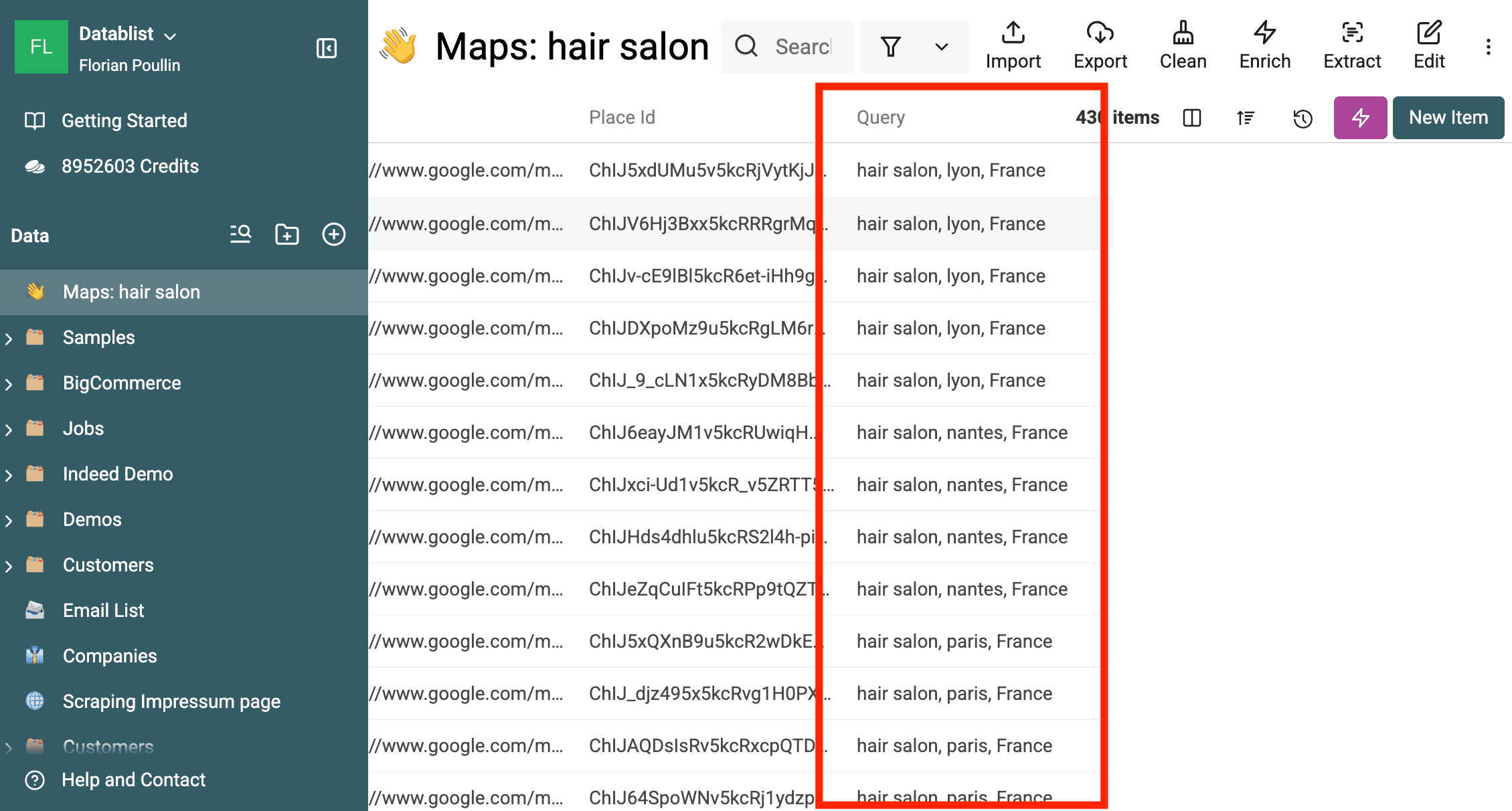 See Query Used for Each Result