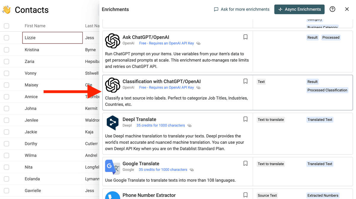 Classification with ChatGPT/OpenAI