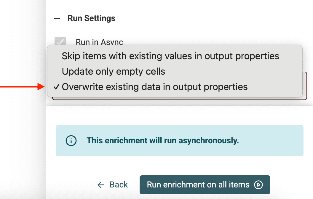 Company Name To Domain - Overwrite Existing Output Data for a Scoring Re-run