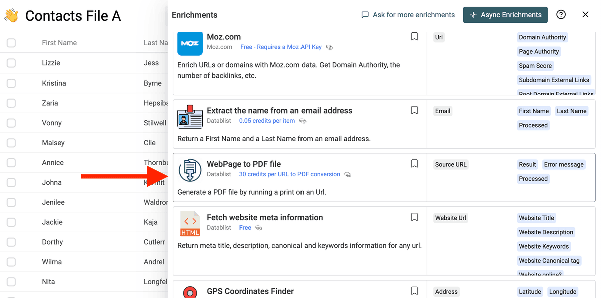 WebPage to PDF file