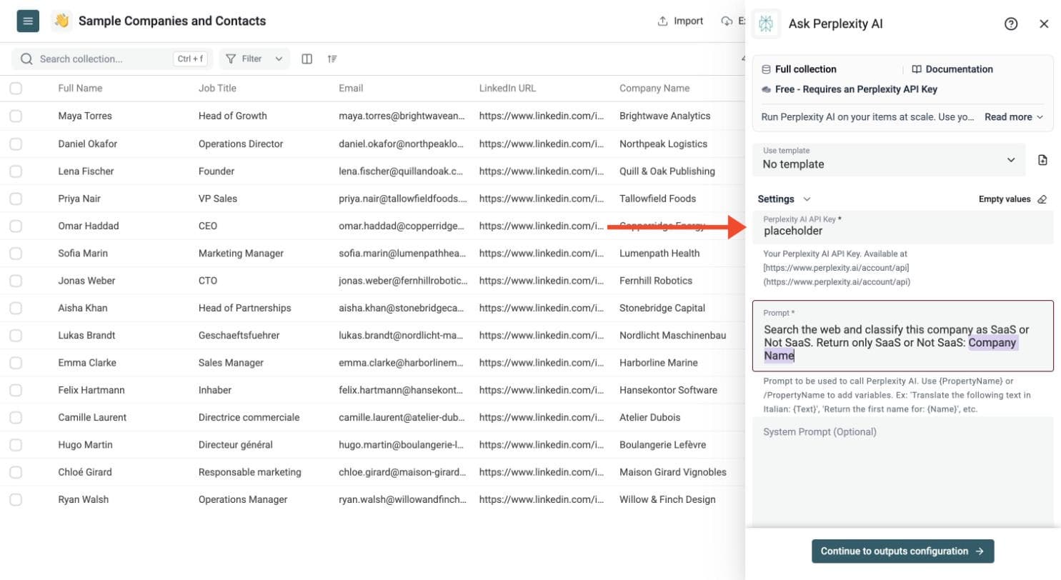Ask Perplexity AI - Paste Your API Key