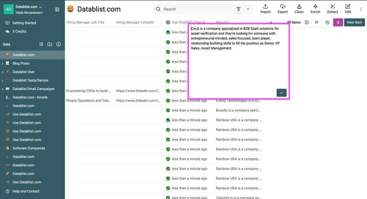 La risposta perfetta ottenuta da ChatGPT sul mio file Excel