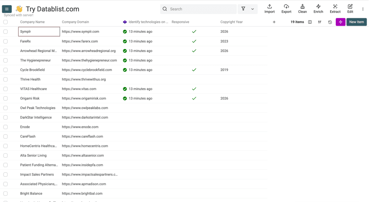 How To Find Old Websites - Technology Identifier Results Overview