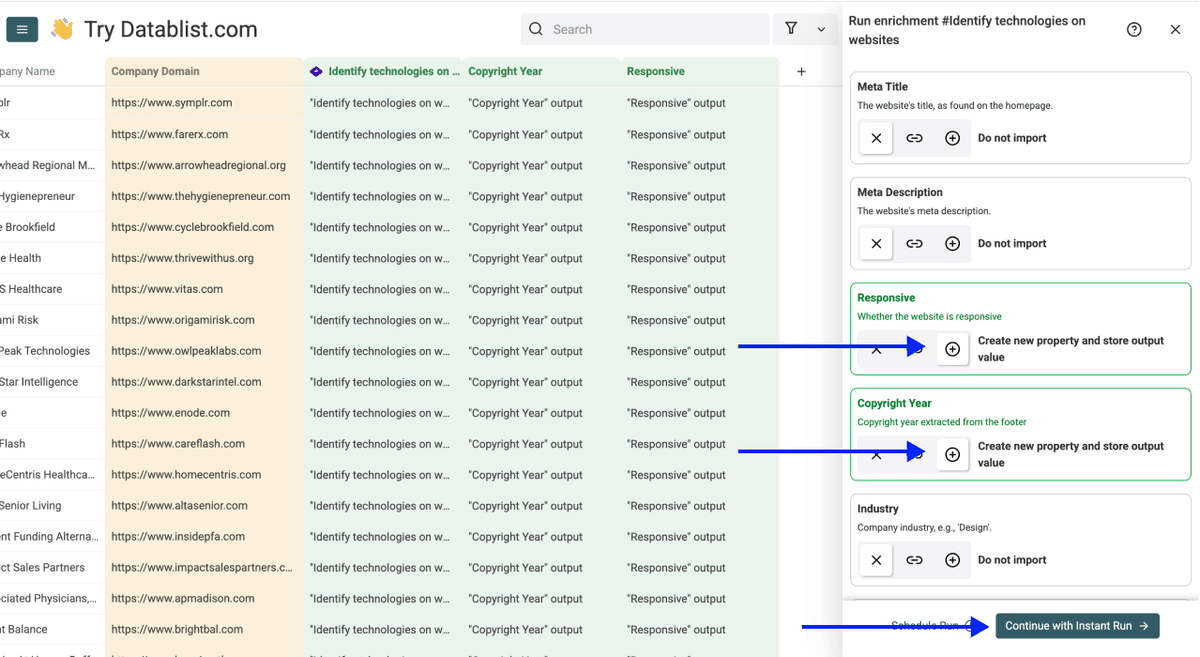 How To Find Old Websites - Technology Identifier Outputs
