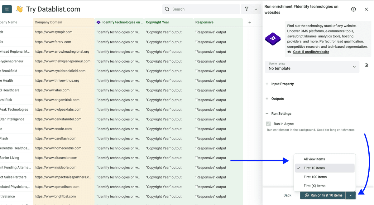 How To Find Old Websites - Technology Identifier Run Settings
