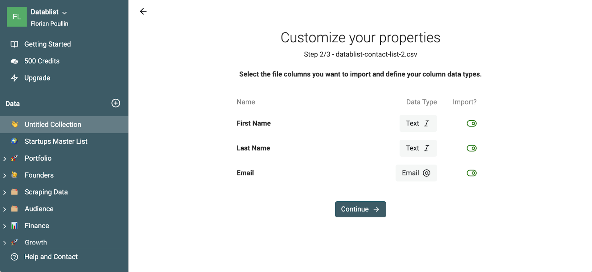 Check property types