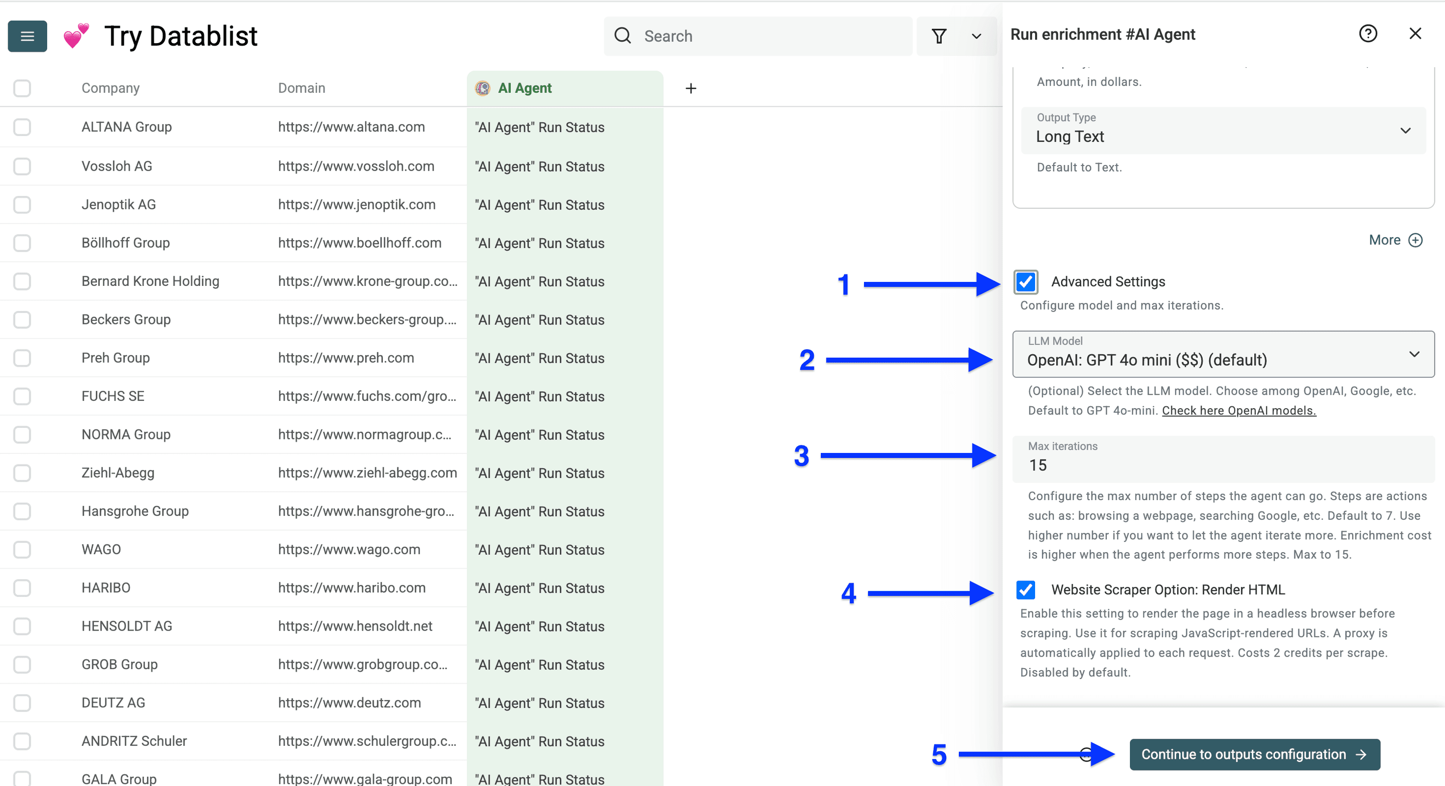 AI Research Agentの詳細設定