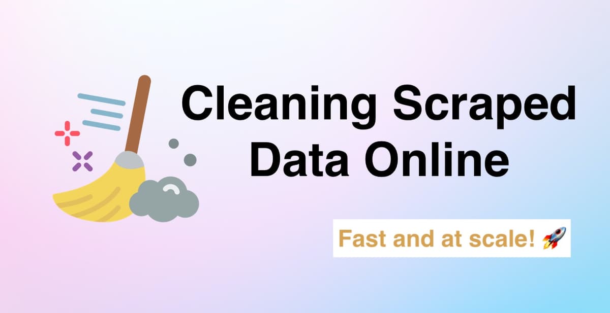 How to clean web-scraping data online