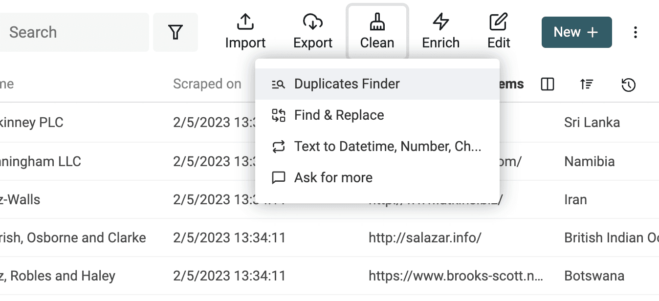 Duplicate Finderを実行