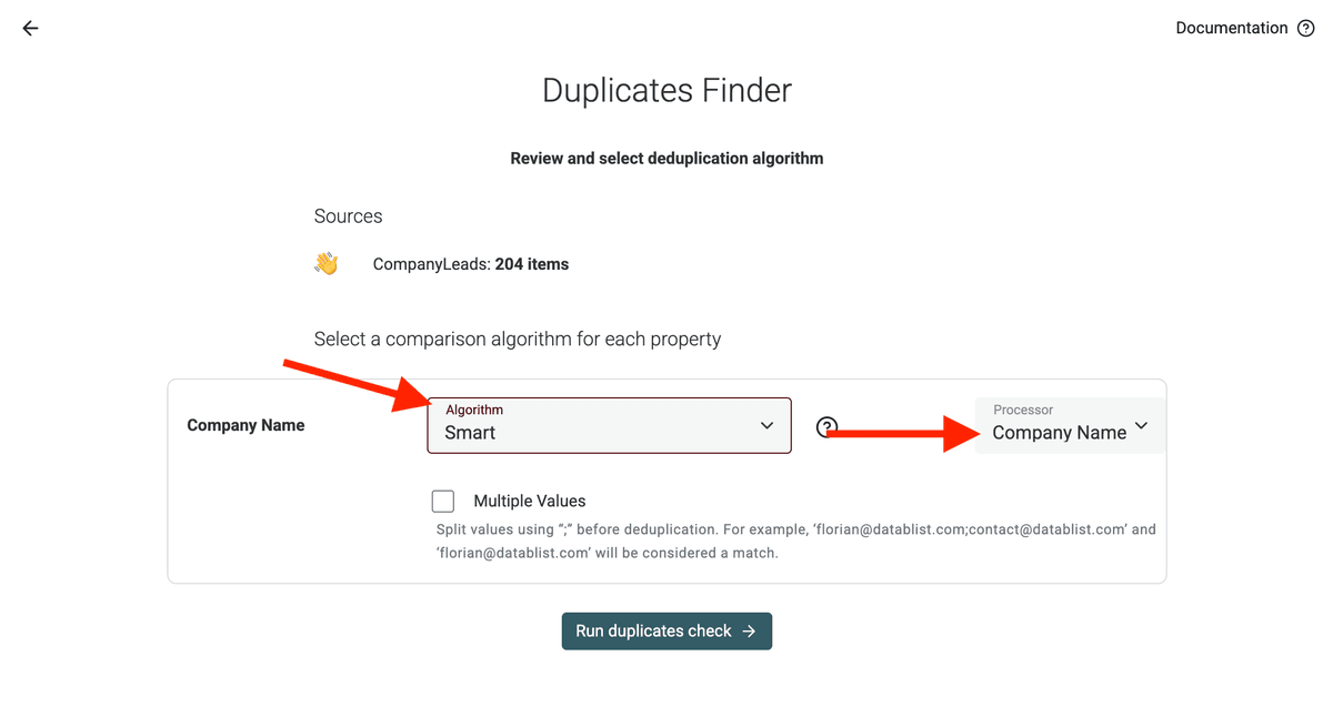 Utiliser le Smart Matching Algorithm
